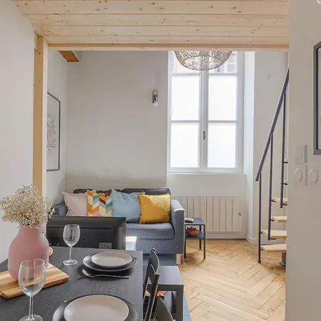 アパート Cosy Et Atypique De Et Quais Du Rhone リヨン